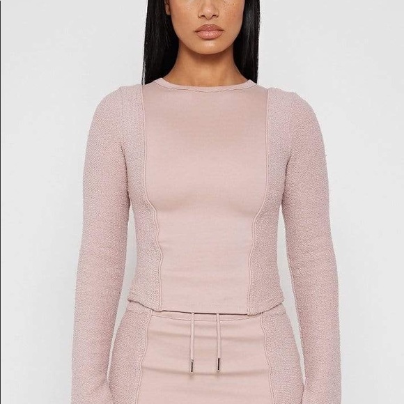 Manière de Voir Towelling Panel Top - Pale Pink UK 10 - Picture 4 of 5